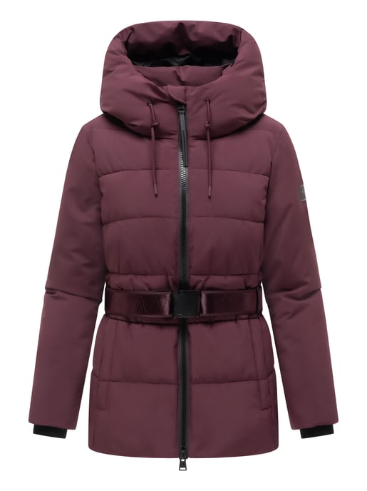 Chaqueta acolchada para mujer Navahoo Wattewunder con cinturón - Image 1