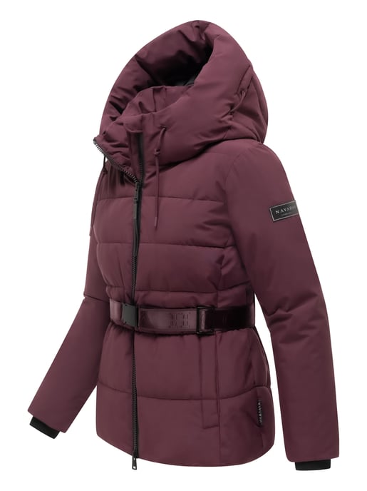 Chaqueta acolchada para mujer Navahoo Wattewunder con cinturón - Image 2