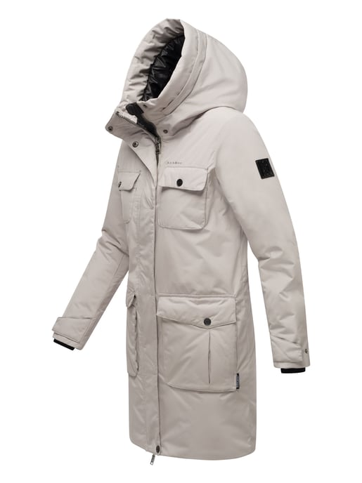 Abrigo de invierno mujer Navahoo Eissturm con capucha y forro polar - Image 3