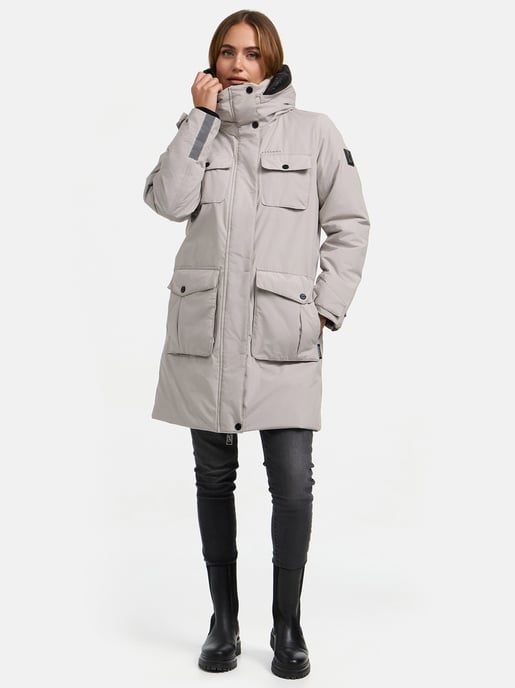 Abrigo de invierno mujer Navahoo Eissturm con capucha y forro polar - Image 6