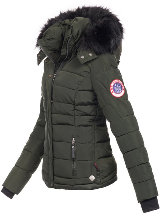 Navahoo Abrigo de Invierno Mujer Chloe – Entallado Con Capucha Desmontable & Pelo Elegante - Image 2