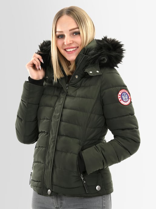 Navahoo Abrigo de Invierno Mujer Chloe – Entallado Con Capucha Desmontable & Pelo Elegante - Image 3
