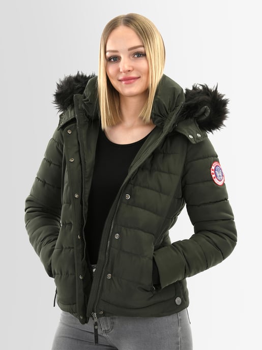 Navahoo Abrigo de Invierno Mujer Chloe – Entallado Con Capucha Desmontable & Pelo Elegante - Image 4