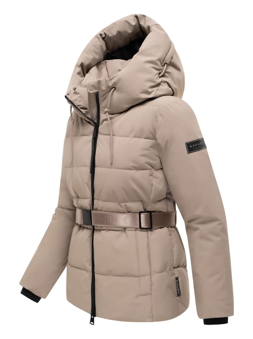 Chaqueta acolchada para mujer Navahoo Wattewunder con cinturón - Image 2