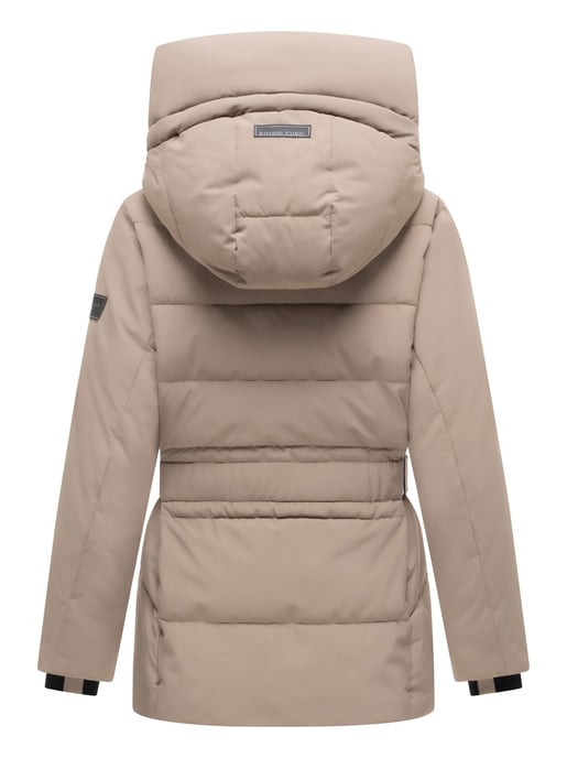 Chaqueta acolchada para mujer Navahoo Wattewunder con cinturón - Image 3