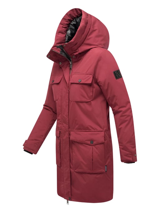 Abrigo de invierno mujer Navahoo Eissturm con capucha y forro polar - Image 3