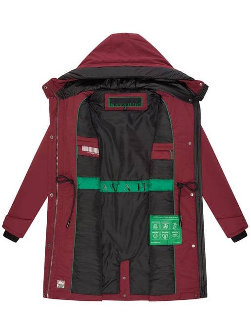 Abrigo de invierno mujer Navahoo Eissturm con capucha y forro polar - Image 5