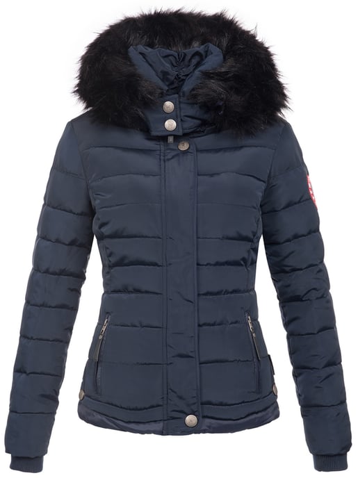 Navahoo Abrigo de Invierno Mujer Chloe – Entallado Con Capucha Desmontable & Pelo Elegante - Image 2