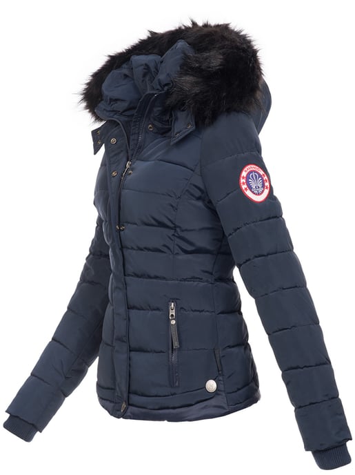 Navahoo Abrigo de Invierno Mujer Chloe – Entallado Con Capucha Desmontable & Pelo Elegante - Image 3