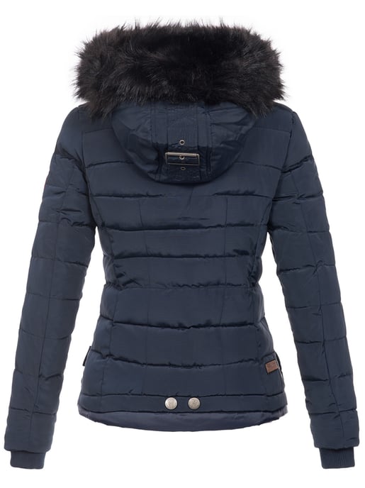 Navahoo Abrigo de Invierno Mujer Chloe – Entallado Con Capucha Desmontable & Pelo Elegante - Image 4