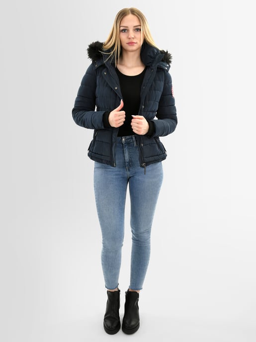 Navahoo Abrigo de Invierno Mujer Chloe – Entallado Con Capucha Desmontable & Pelo Elegante - Image 6