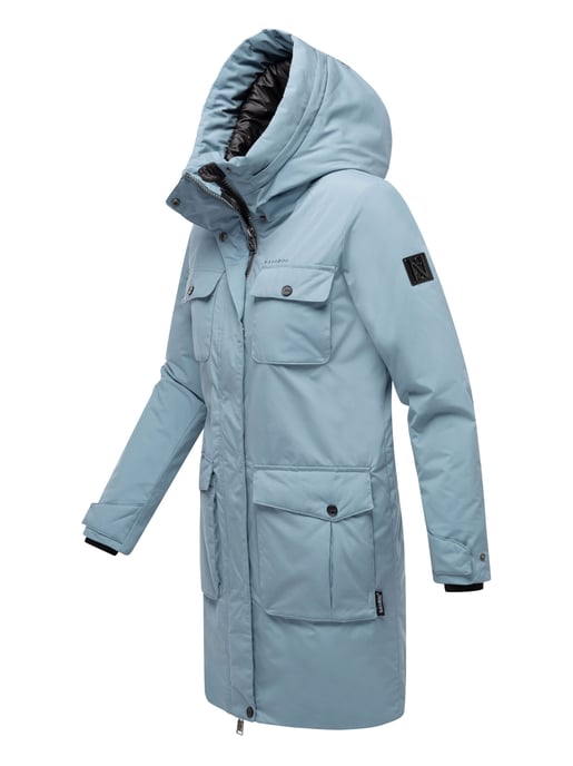 Abrigo de invierno mujer Navahoo Eissturm con capucha y forro polar - Image 3