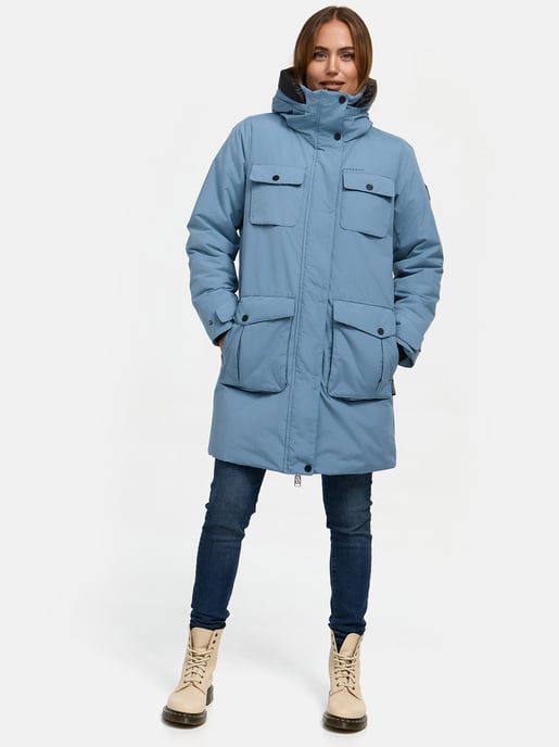 Abrigo de invierno mujer Navahoo Eissturm con capucha y forro polar - Image 6