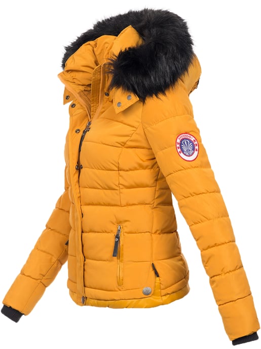 Navahoo Abrigo de Invierno Mujer Chloe – Entallado Con Capucha Desmontable & Pelo Elegante - Image 2