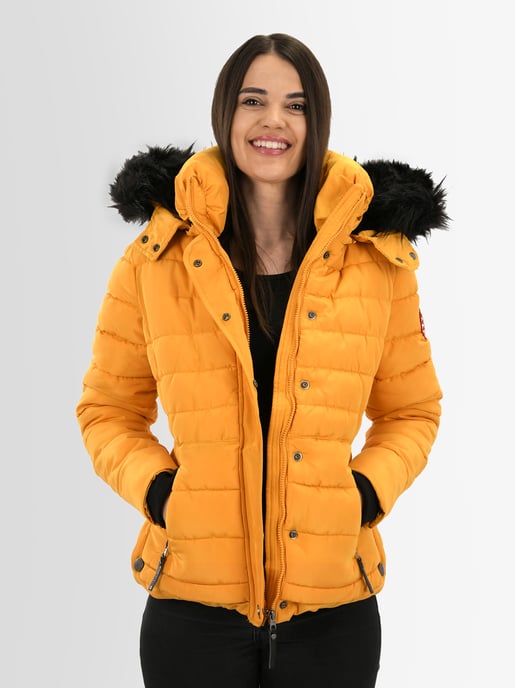 Navahoo Abrigo de Invierno Mujer Chloe – Entallado Con Capucha Desmontable & Pelo Elegante - Image 3