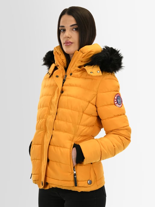 Navahoo Abrigo de Invierno Mujer Chloe – Entallado Con Capucha Desmontable & Pelo Elegante - Image 4