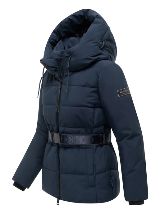 Chaqueta acolchada para mujer Navahoo Wattewunder con cinturón - Image 2