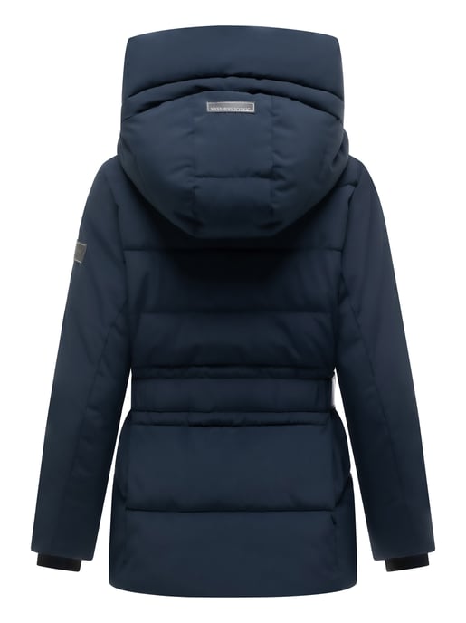 Chaqueta acolchada para mujer Navahoo Wattewunder con cinturón - Image 3