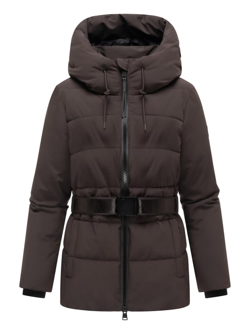 Chaqueta acolchada para mujer Navahoo Wattewunder con cinturón - Image 1