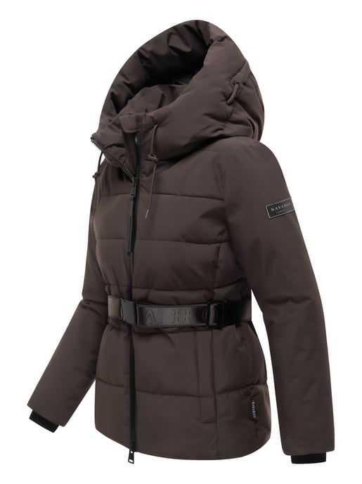 Chaqueta acolchada para mujer Navahoo Wattewunder con cinturón - Image 2