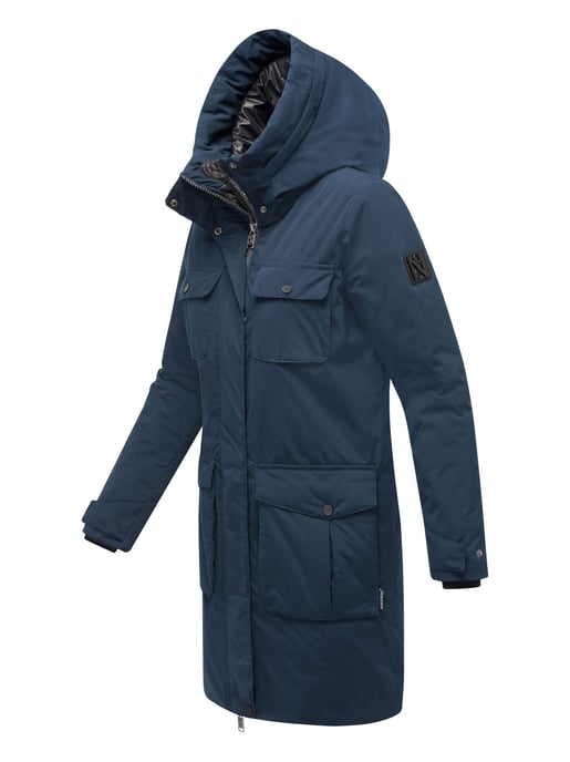 Abrigo de invierno mujer Navahoo Eissturm con capucha y forro polar - Image 3