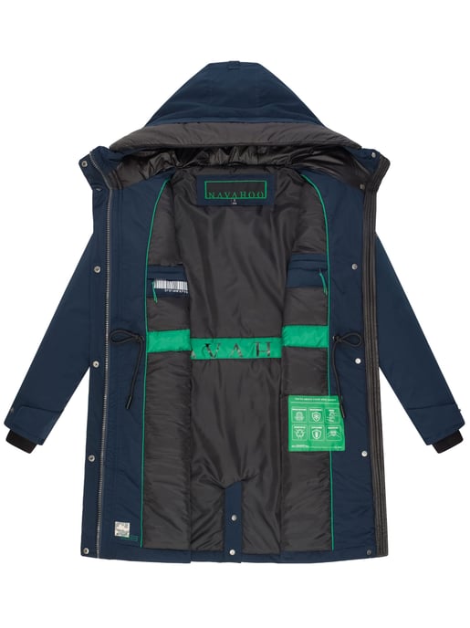 Abrigo de invierno mujer Navahoo Eissturm con capucha y forro polar - Image 5