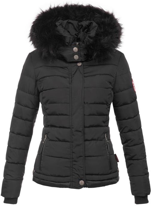 Navahoo Abrigo de Invierno Mujer Chloe – Entallado Con Capucha Desmontable & Pelo Elegante - Image 2