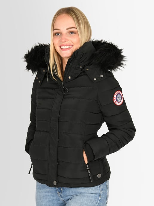 Navahoo Abrigo de Invierno Mujer Chloe – Entallado Con Capucha Desmontable & Pelo Elegante - Image 5