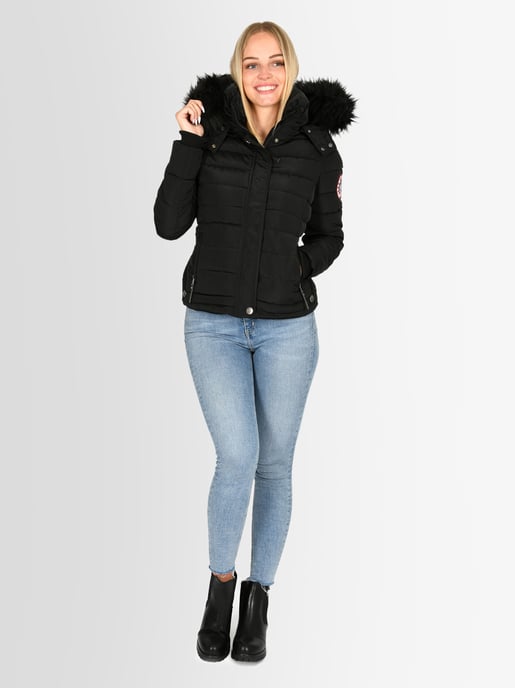 Navahoo Abrigo de Invierno Mujer Chloe – Entallado Con Capucha Desmontable & Pelo Elegante - Image 6