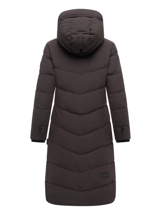 Abrigo de invierno para mujer Marikoo Benikoo con capucha y cuello acanalado – cálido y elegante - Image 4