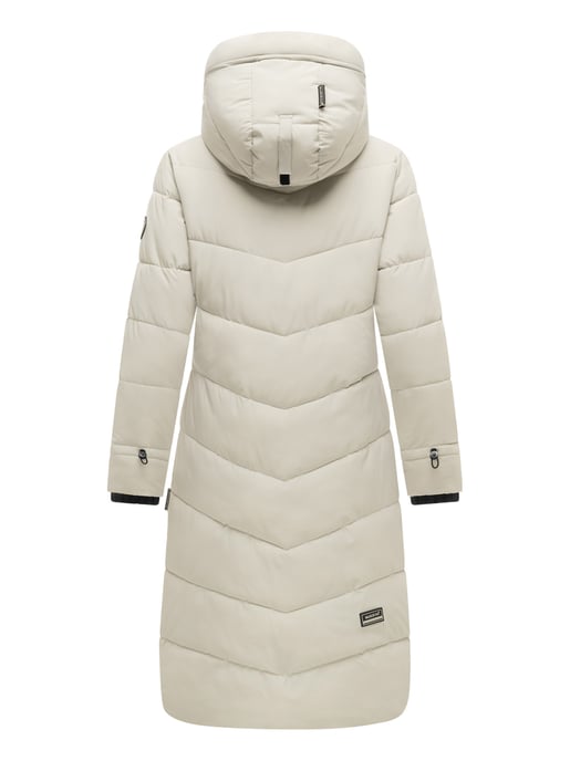 Abrigo de invierno para mujer Marikoo Benikoo con capucha y cuello acanalado – cálido y elegante - Image 4