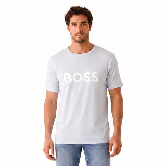 Camiseta de algodón de manga corta de corte regular para hombres 50491706 - Image 1