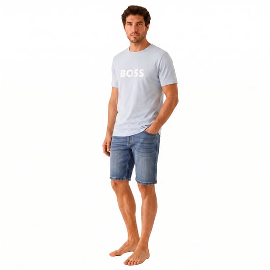Camiseta de algodón de manga corta de corte regular para hombres 50491706 - Image 4