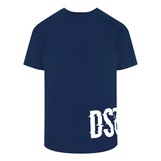 Camiseta Azul Marino Con Logo Dsq Grande Y Corte Ajustado De Dsquared2 - Image 1
