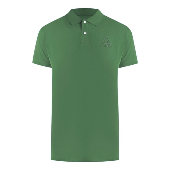 Polo Verde Militar Con Logo De Triángulo De Iceberg - Image 1