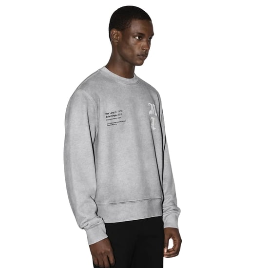 Camiseta De Cuello Redondo Solar Kings De Amiri Wes Lang En Gris Jaspeado - Image 3