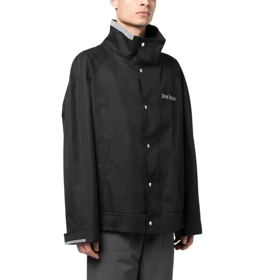 Chaqueta Bomber Negra Con Logotipo Clásico De Palm Angels - Image 3