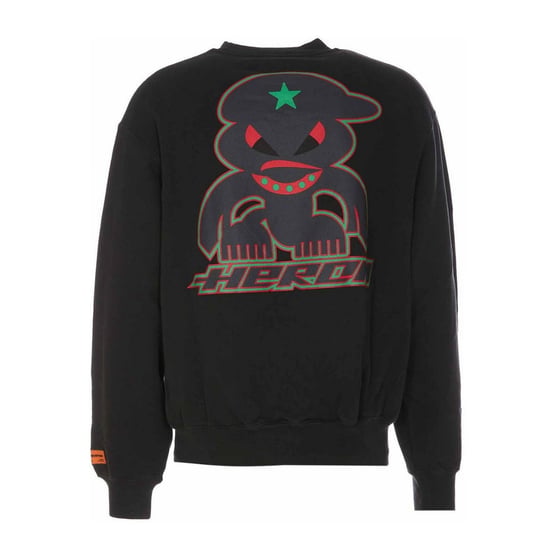 Sudadera Negra Con Cuello Redondo Monster De Heron Preston - Image 2