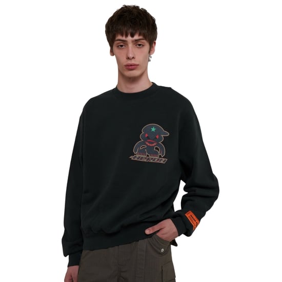Sudadera Negra Con Cuello Redondo Monster De Heron Preston - Image 3
