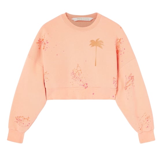Camiseta Corta Pintada Palm Angels Pxp En Color Coral - Image 1