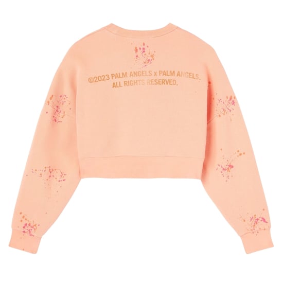 Camiseta Corta Pintada Palm Angels Pxp En Color Coral - Image 2