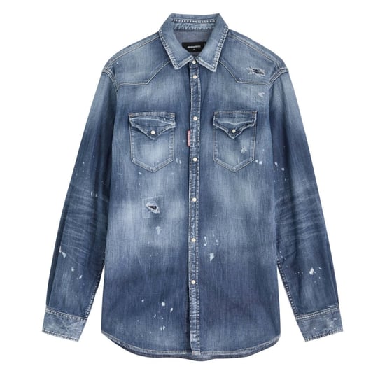 Camisa Vaquera Cool Guy De Dsquared2 Azul Marino - Image 1