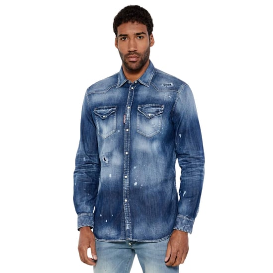 Camisa Vaquera Cool Guy De Dsquared2 Azul Marino - Image 2