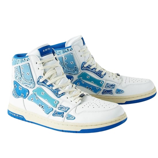 Amiri Skel Top Hi Bandana Azul - Image 4