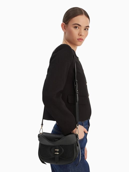 Bolso de mano de mujer Coccinelle de cuero negro - Image 5