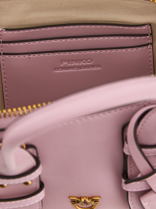 Bolso de mano PINKO de piel de vaca multicolor - Image 4