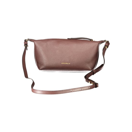 Bolso de mano de cuero marrón Coccinelle - Image 2