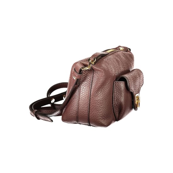 Bolso de mano de cuero marrón Coccinelle - Image 3