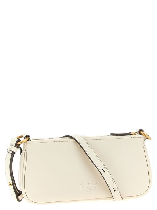 Bolso cruzado de piel de cabra blanca PINKO - Image 2
