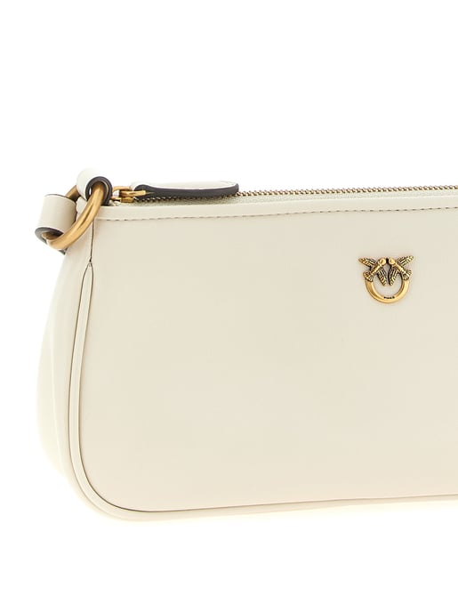 Bolso cruzado de piel de cabra blanca PINKO - Image 3